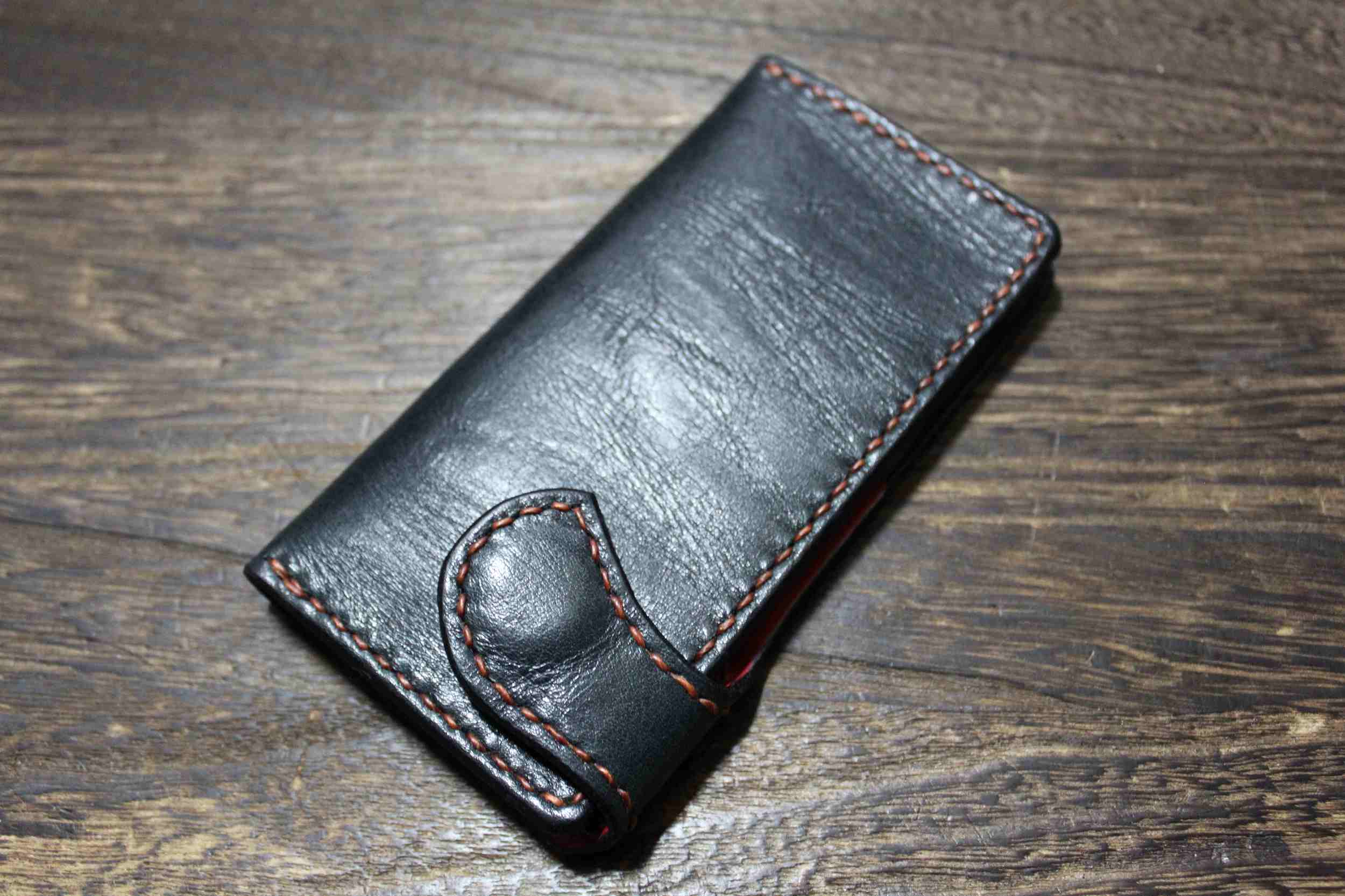 手帳型レザースマホケース・アンダーフラップの画像