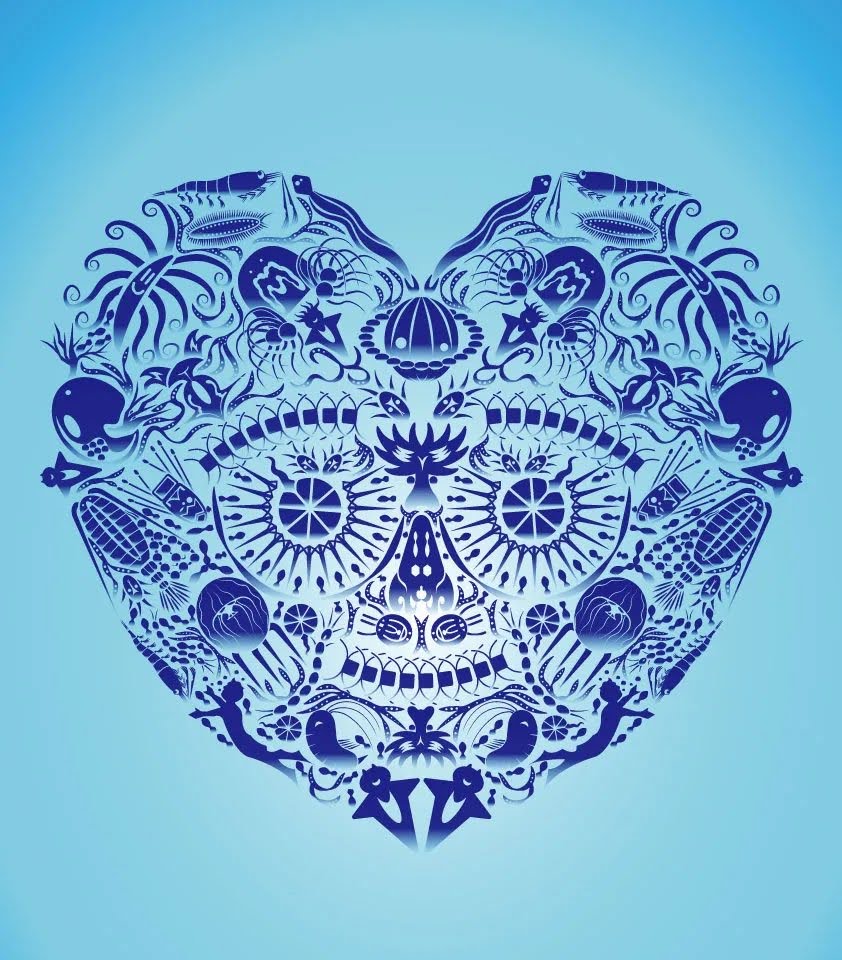 青のheartの海の生き物