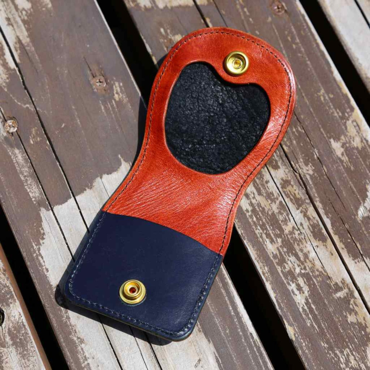 キャメルブラウン レザーコインケース|本革小銭入れ・ナチュラルカラー・手のひらサイズの革財布画像2