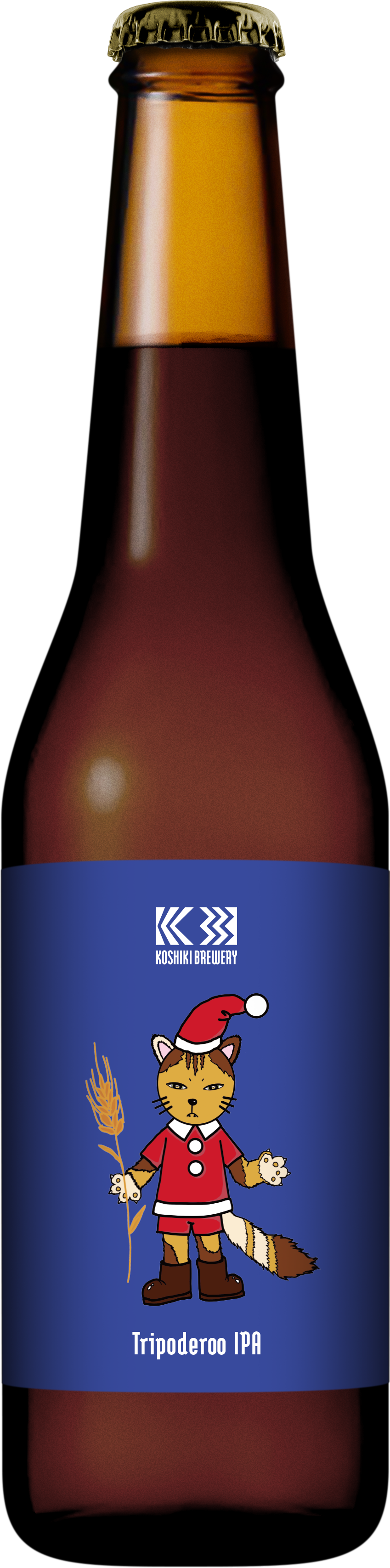 限定ラベル【Tripoderoo IPA】甑島産長命草とトロピカルホップ香るIPA