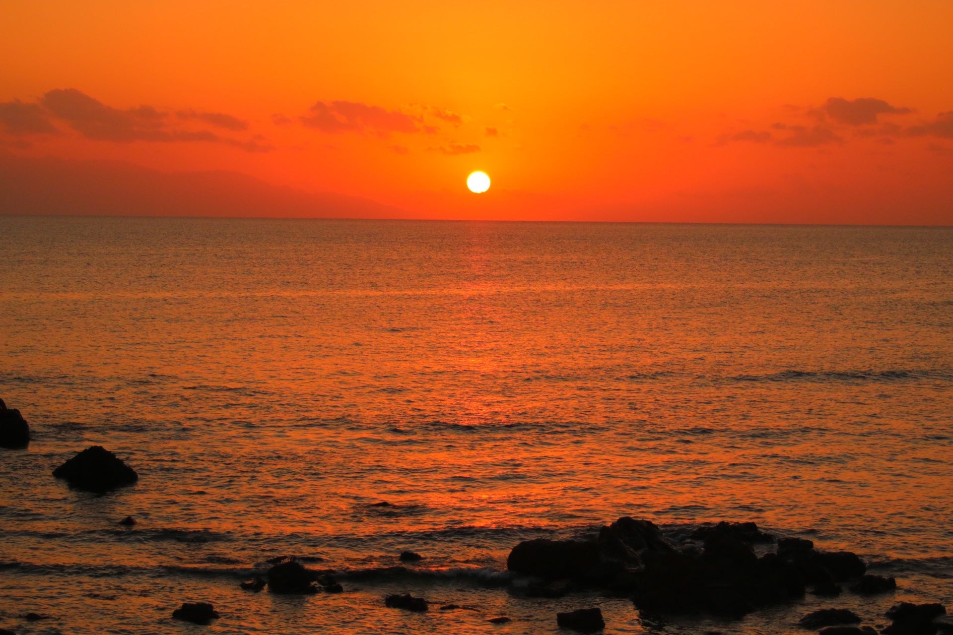 種子島の夕日