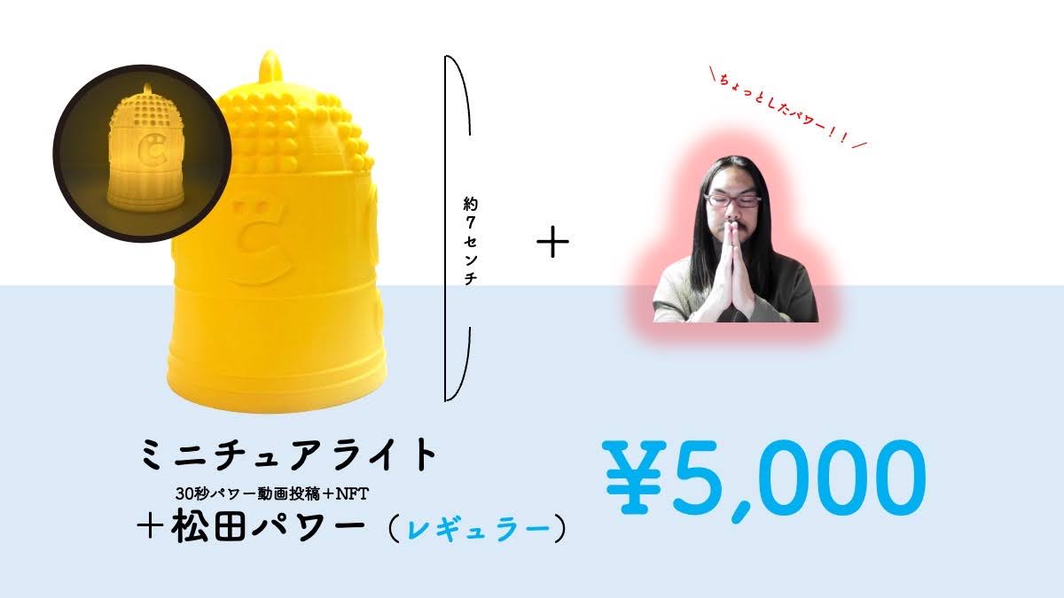 【手打秋祭りwith大おおがね】応援おおがねミニチュアライト ＋松田パワー（レギュラー）